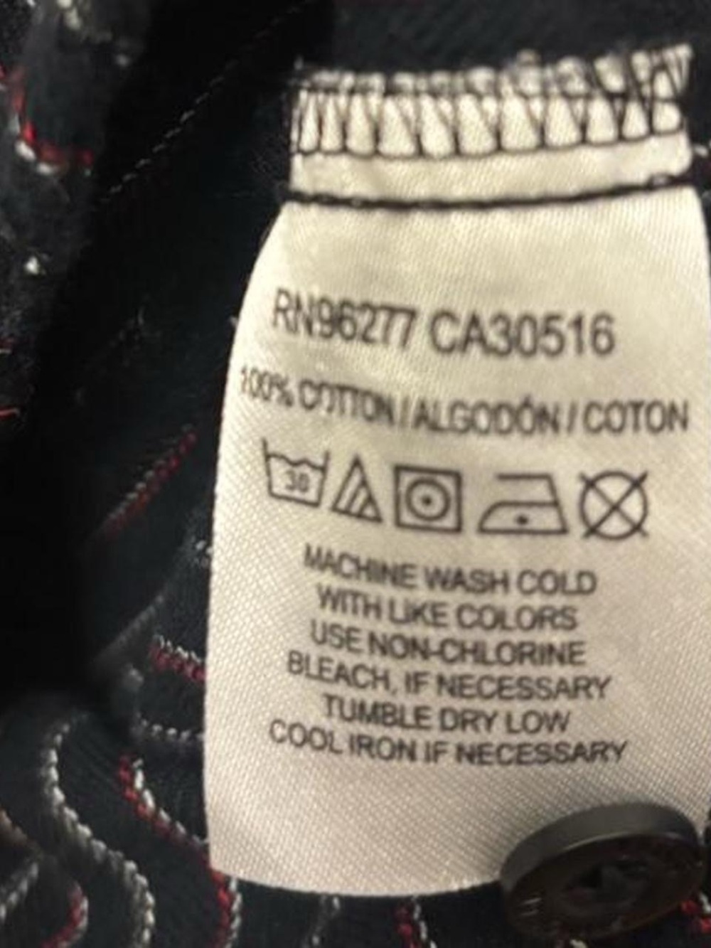 Vans Button Up, Size Small - Picture 6 of 6